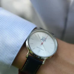 Pierre Lannier Montre Cuir<Montre Homme Élysée - 454D126 Bracelet Cuir Bleu