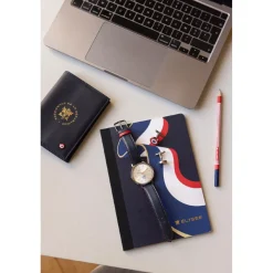 Pierre Lannier Montre Cuir<Montre Homme Élysée - 454D126 Bracelet Cuir Bleu