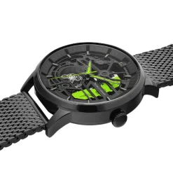 Pierre Lannier Montre Automatique|Montre Fabriquée En France<Montre Homme Paddock - 338A469 Bracelet Acier Noir