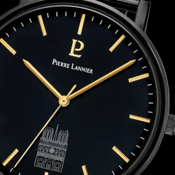 Pierre Lannier Montre Acier<Montre Homme Coeur Battant - 299C439 Bracelet Acier Noir