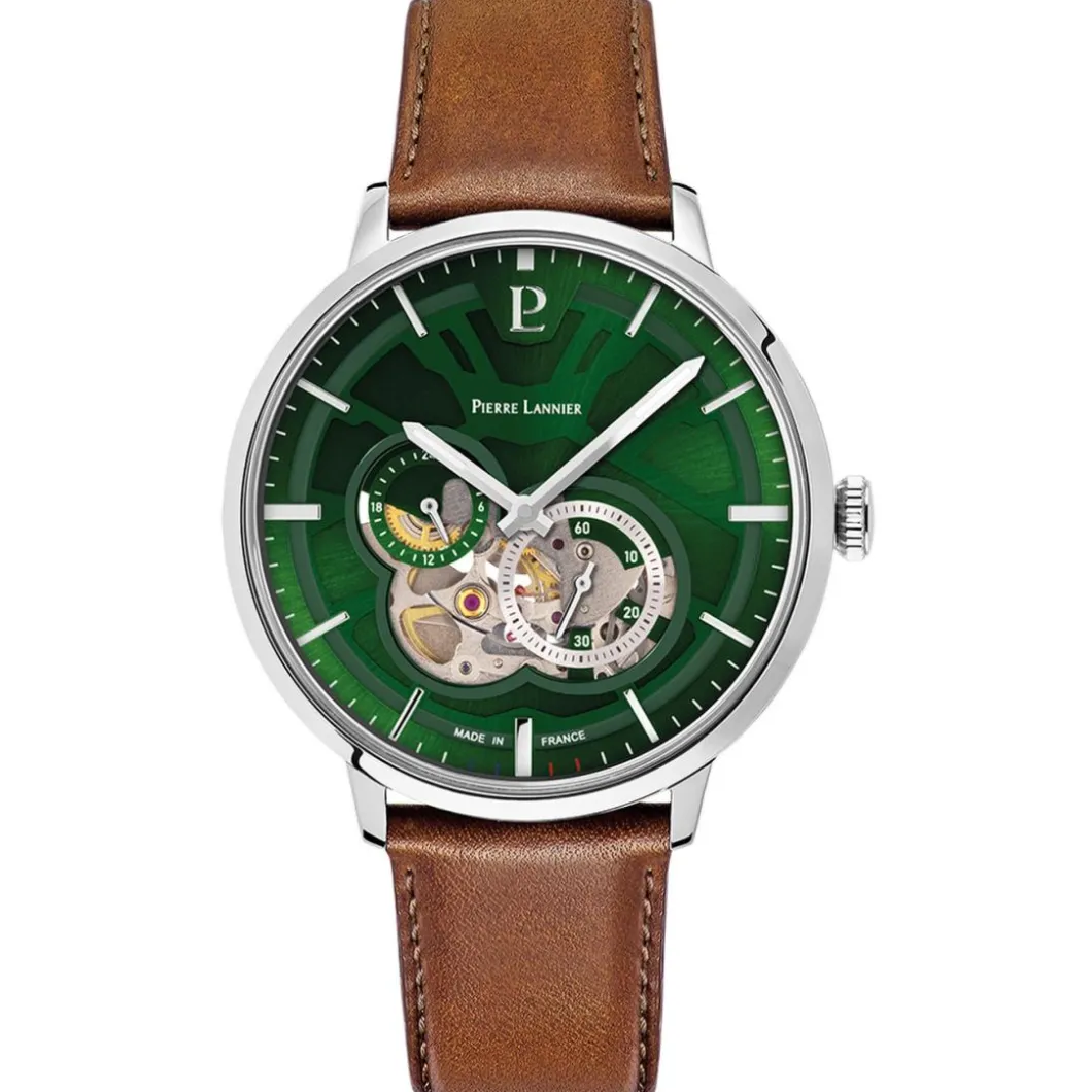 Pierre Lannier Montre Automatique|Montre Cuir<Montre Homme - 334B174 Trio Bracelet Cuir Brun