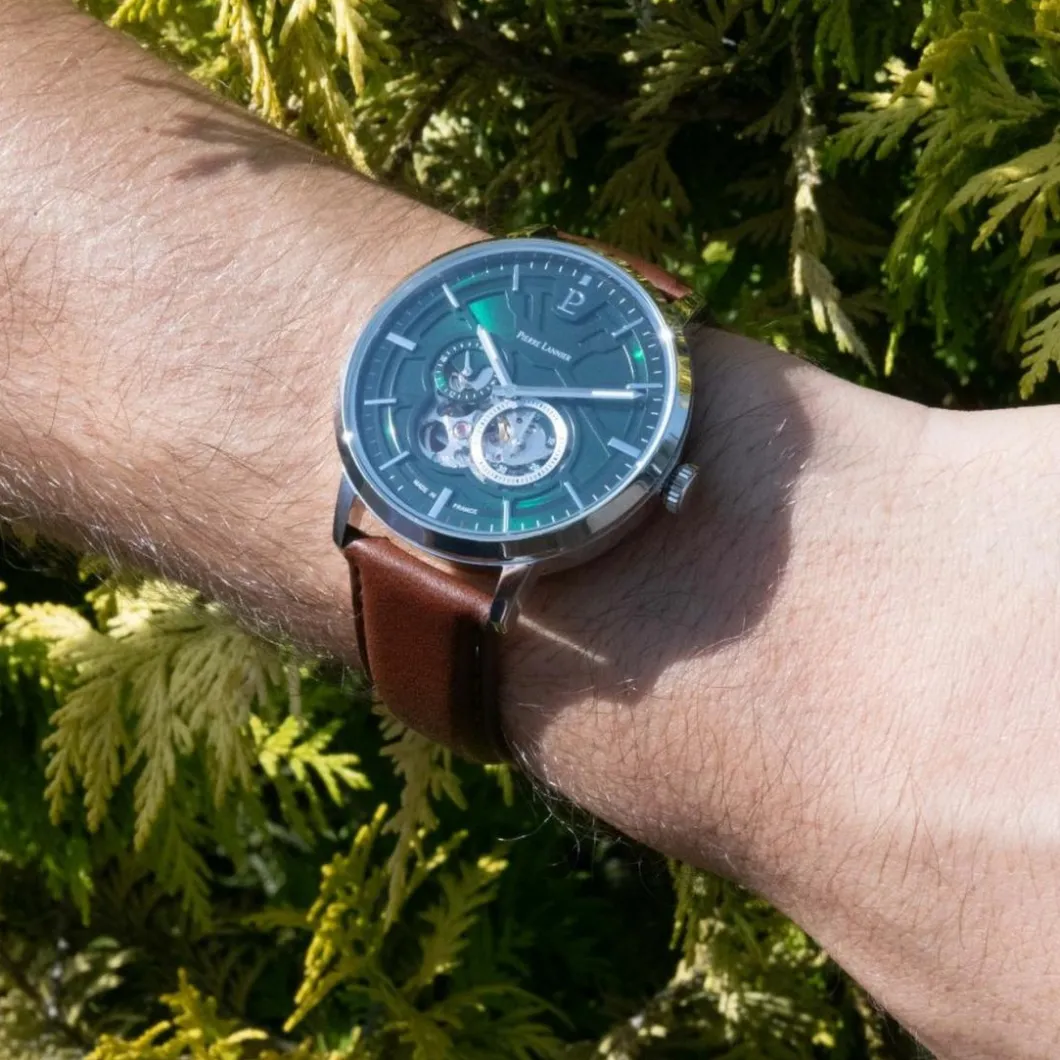 Pierre Lannier Montre Automatique|Montre Cuir<Montre Homme - 334B174 Trio Bracelet Cuir Brun