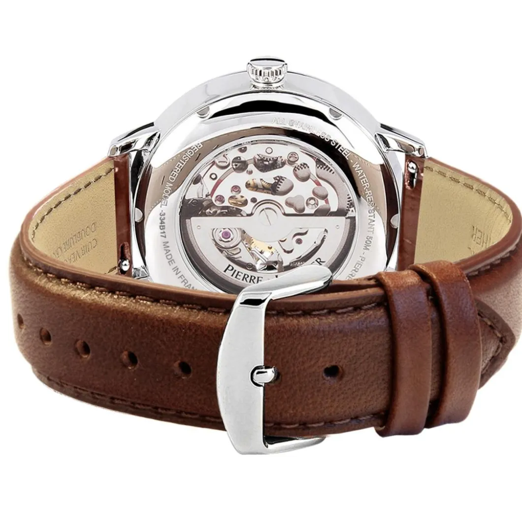 Pierre Lannier Montre Automatique|Montre Cuir<Montre Homme - 334B174 Trio Bracelet Cuir Brun