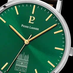 Pierre Lannier Montre Cuir<Montre Homme Coeur Battant - 298D174 Bracelet Cuir Brun