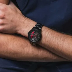 Pierre Lannier Montre Automatique|Montre Acier<Montre Homme Paddock - 344A459 Bracelet Acier Noir