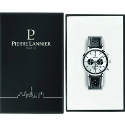Pierre Lannier Montre Cuir<Montre Homme Baron - 219G123 Bracelet Cuir Noir