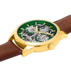 Pierre Lannier Montre Automatique|Montre Cuir<Montre Homme - 347A074 Monarck Bracelet Cuir Brun