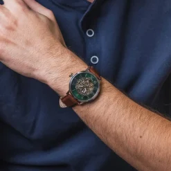 Pierre Lannier Montre Automatique|Montre Cuir<Montre Homme - 323D174 Automatic Bracelet Cuir Brun