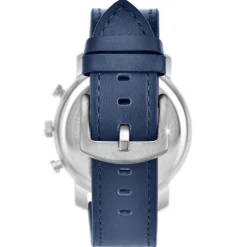 So Charm Montres Montre Cuir<Montre homme quartz acier et cuir bleu MH289 par Pascal Szerman