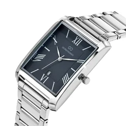 So Charm Montres Montre Acier<Montre homme quartz acier fond noir