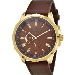 So Charm Montres Montre Cuir<Montre homme quartz marron MH294 par Pascal Szerman