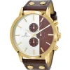 So Charm Montres Montre Cuir<Montre homme quartz marron MH259 par Pascal Szerman