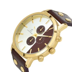 So Charm Montres Montre Cuir<Montre homme quartz marron MH259 par Pascal Szerman