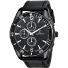 So Charm Montres Montre Cuir<Montre homme quartz par Pascal Szerman acier noir et cuir noir