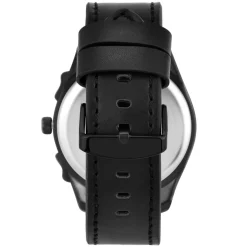 So Charm Montres Montre Cuir<Montre homme quartz par Pascal Szerman acier noir et cuir noir