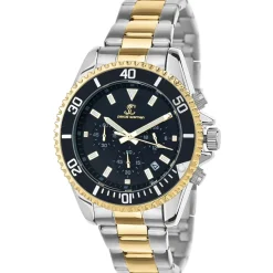 So Charm Montres Montre Acier<Montre homme quartz par Pascal Szerman bicolore fond noir