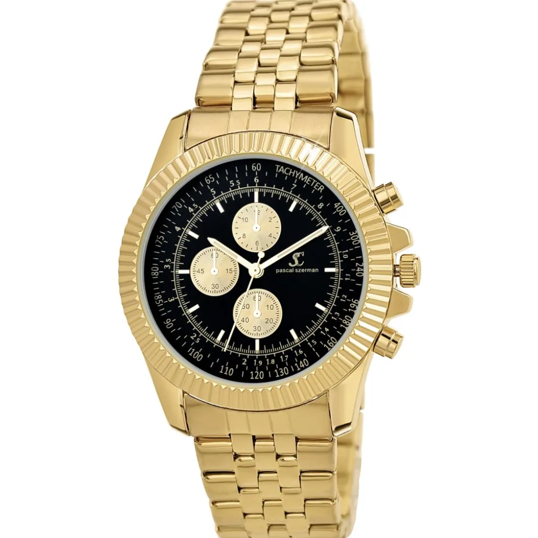 So Charm Montres Montre Acier<Montre homme quartz par Pascal Szerman dorée