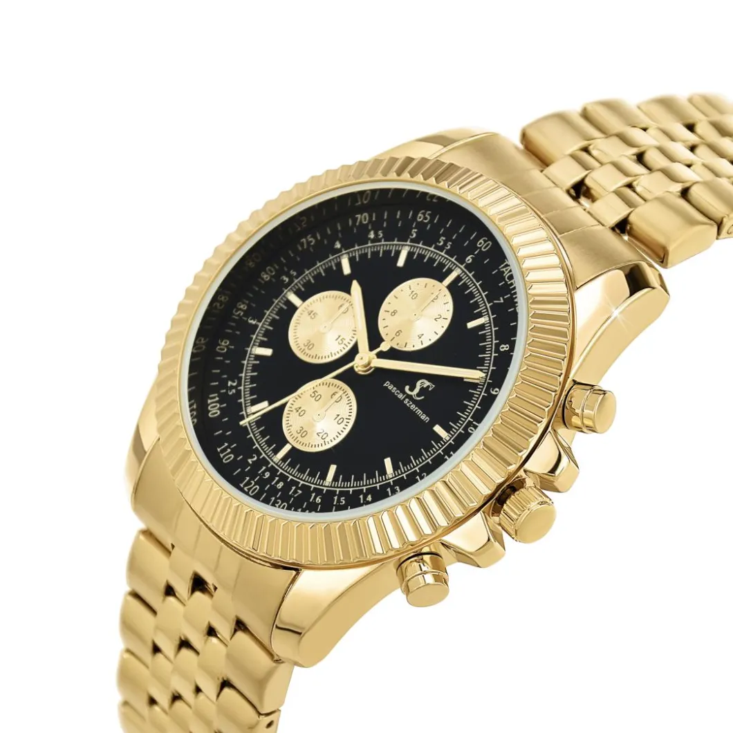 So Charm Montres Montre Acier<Montre homme quartz par Pascal Szerman dorée