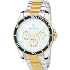 So Charm Montres Montre Acier<Montre homme quartz par Pascal Szerman bicolore fond bland