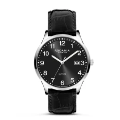 Rodania Montres Montre Cuir<Montre Homme Nyon Sport - R22067 Bracelet Cuir Noir