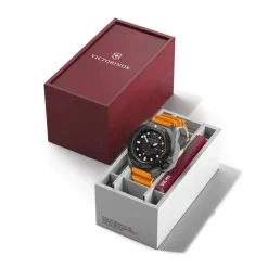 Victorinox Montre Automatique<Montre Homme Dive Pro Automatic - 241996 Bracelet Caoutchouc Orange
