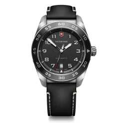 Victorinox Montre Cuir<Montre Homme Swiss Army - 242044 Bracelet Cuir Noir