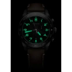 Victorinox Montre Cuir<Montre Homme Swiss Army - 242046 Bracelet Cuir Marron