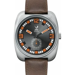 Jaz Montre Cuir<Montre 2002 Phenix JZ110/2 - Montre Carrée Cuir Marron Homme