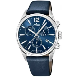 Lotus Montre Cuir<Montre L18691-1 - CHRONO Dateur,Chronographe Cuir Bleu Homme