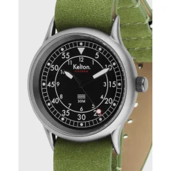 Kelton Montre Cuir<Montre mécanique Vietnam 2 nato forêt
