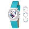 So Charm Montres Montre Cuir<Montre MF316-PAPILLON-PAPILLON-BLEU - So Charm