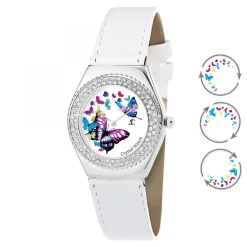 So Charm Montres Montre Cuir<Montre MF316-PAPILLON-PAPILLON-BLANC - So Charm