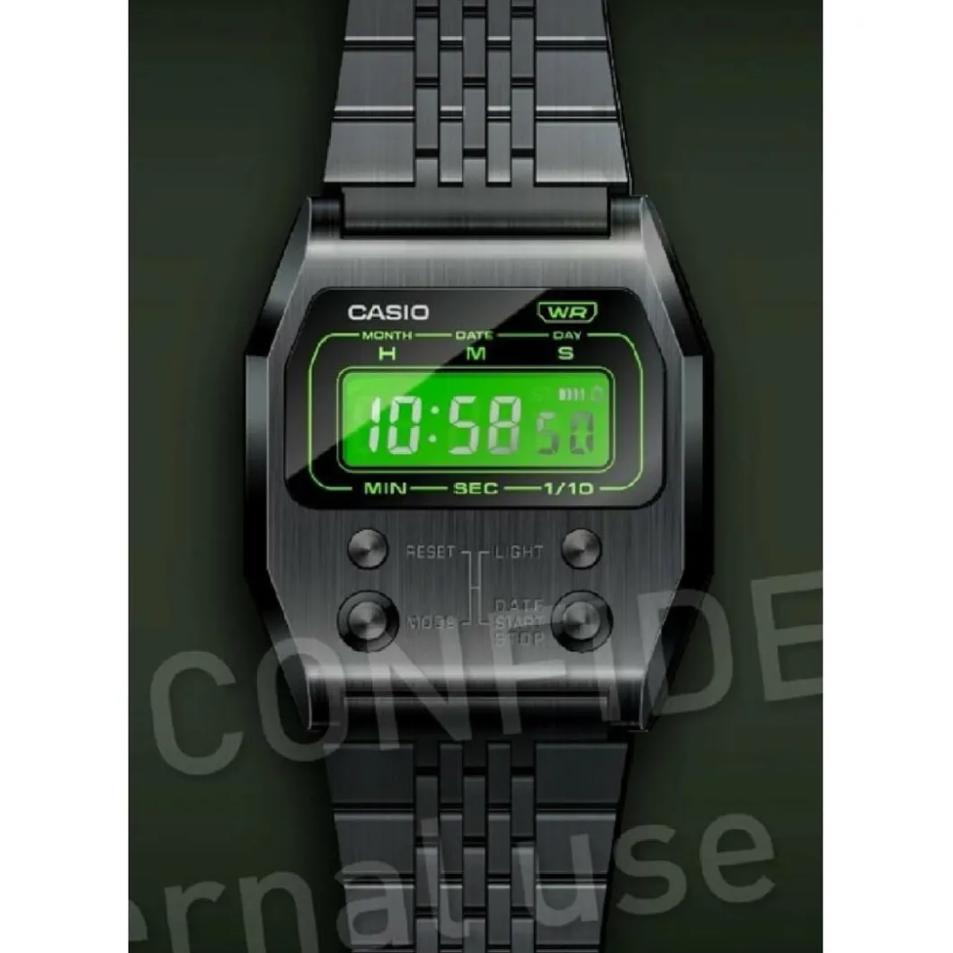 Casio Montre Acier|Montre Acier<Montre Mixte A1100B-1EF -