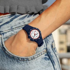 Calypso Montre Garçon|Montre Fille<Montre mixte enfant Junior Collection - K5846-5 Bracelet Silicone Bleu Marine