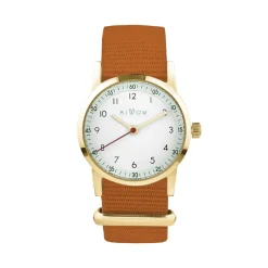 Millow Paris Montre Garçon|Montre Fille<Montre mixte enfant Classique - MIL493 Bracelet Nylon camel