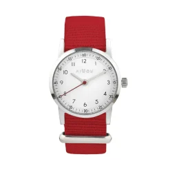 Millow Paris Montre Garçon|Montre Fille<Montre mixte enfant Classique - MIL162 Bracelet Nylon Rouge