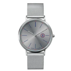 Serge Blanco Montre Acier|Montre Acier<Montre mixte SB90-3 - Bracelet Acier Argent