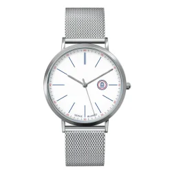 Serge Blanco Montre Acier|Montre Acier<Montre mixte SB90-5 - Bracelet Acier Argent