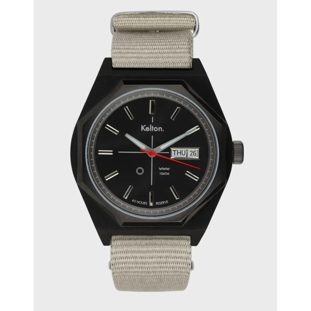 Kelton Montre Automatique|Montre Automatique<Montre Octogone titane nato sable