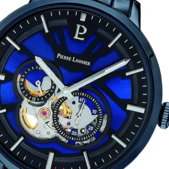 Pierre Lannier Montre Automatique|Montre Acier<Montre Bleu Homme
