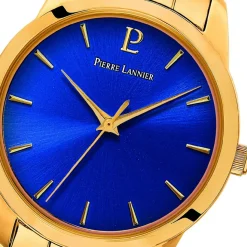 Pierre Lannier Montre Acier<Montre Bleu Doré Femme