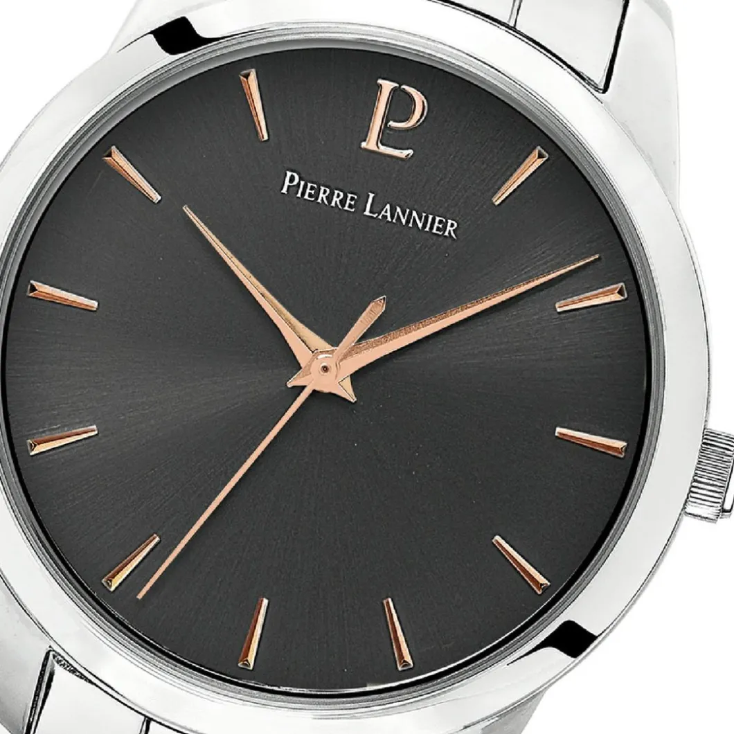 Pierre Lannier Montre Acier<Montre Noir Acier Femme