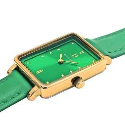 Pierre Lannier Montre Cuir<Montre Vert Rectangulaire Femme