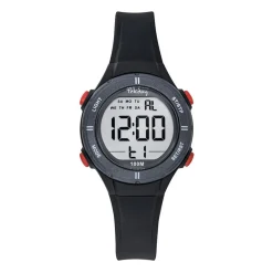 Tekday Montre Garçon<Montre pour enfant 654821 avec bracelet en silicone noir