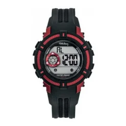Tekday Montre Garçon<Montre Pour Enfant 654015 - Bracelet Silicone Noir