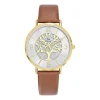 Go Mademoiselle Montre Cuir<Montre pour femme 699504 avec bracelet en cuir marron