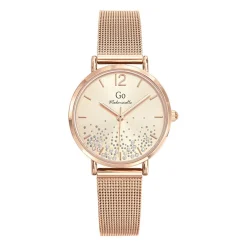 Go Mademoiselle Montre Acier<Montre pour femme 695434 en acier doré rose
