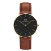 Daniel Wellington Montres Montre Cuir<Montre pour femme Classic DW00100545 avec bracelet en cuir marron
