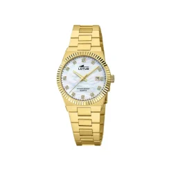 Lotus Montre Acier<Montre pour femme FREEDOM COLLECTION L18840-1 avec bracelet en acier doré