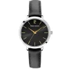 Pierre Lannier Montre Cuir<Montre pour femme 034N633 avec bracelet en cuir noir